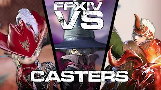 FFXIV VERSUS - Black Mage vs Red Mage vs Summoner (Endwalker, Caster DPS)