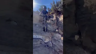 He actually rode “The Notch”! WholeEnchilada! #mtb #moabutah #shorts #shortvideo #short #shortsvideo