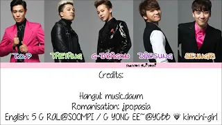 BIGBANG Lies Color Coded Lyrics Han Rom Eng