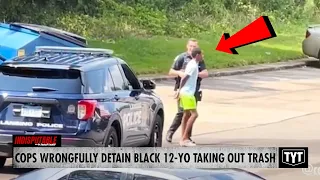 WATCH: Idiot Cops Wrongfully Detain Black 12-Year-Old Taking Out Trash