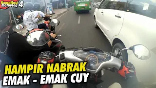 Pengendara mobil arogan, hampir nabrak emak - emak - Kompilasi motovlog part 4