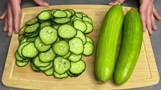 If you have cucumbers, go for it! 2 of the tastiest snacks!