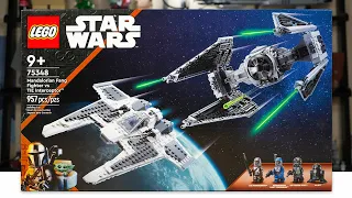 LEGO Star Wars 75348 MANDALORIAN FANG FIGHTER VS TIE INTERCEPTOR Review! (2023)