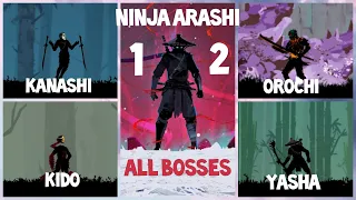 Ninja Arashi 2 & 1 - All Boss Fights | Easiest to Hardest - Ranked