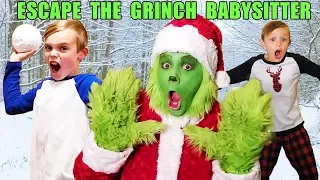 Escape the Babysitter (Again)! The Grinch Babysitter Showdown To Save Christmas! Fun Squad