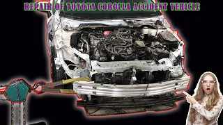 Restoring a Toyota Corolla with Front and Rear Collisions