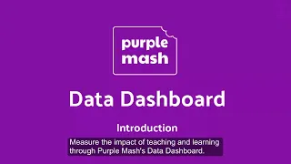 Data Dashboard Overview | Purple Mash | 2Simple