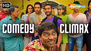 COMEDY CLIMAX - Golmaal 3 | Ajay Devgan, Arshad Warsi, Kareena, Mithun, Tusshar, Johnny Lever