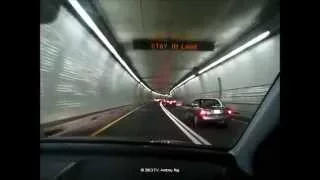 A Drive through the Fort McHenry Tunnel, Baltimore, Maryland