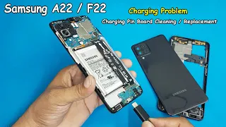 Samsung A22 / F22 Charging Pin Water Damage Cleaning | Samsung Charging Pin Board Replacement