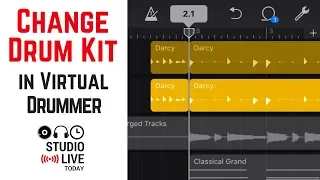 How to change a Drummer's drum kit in GarageBand iOS