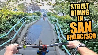 STREET RIDING IN SAN FRANCISCO - URBAN MTB FREERIDE