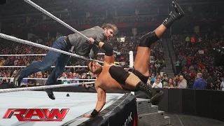 Dean Ambrose ambushes Curtis Axel: Raw, February 2, 2015