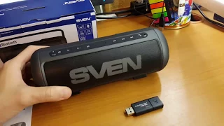 Портативная акустика колонка/Bluetooth/FM-радио SVEN PS-250BL Краткий обзор+тест на улице