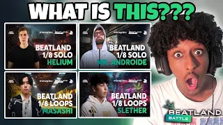 HELIUM, MR. ANDROIDE, SLETHER & MASASHI  | Beatland Beatbox Battle 2023 1/8 | YOLOW Beatbox Reaction