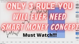 Only 3 Rules You Will Ever Need {Smart Money Concepts} Forex Trading Strategy