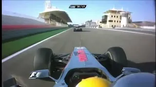 Lewis Hamilton onboard overtake on Sebastian Vettel Bahrain GP 2010