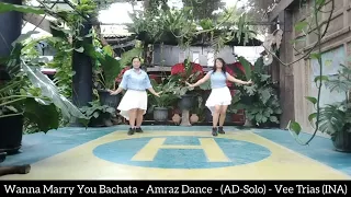 WANNA MARRY YOU BACHATA Line Dance || Helma Nur (INA) July 2023 || #amrazdance #veetrias (INA)