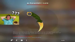 He unboxed a Rare Knife very calmly...