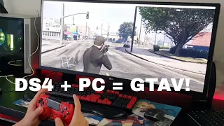 How to connect your DS4 controller with a PC and use it to play GTAV