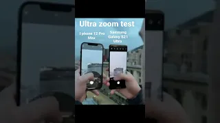 i phone 12 Pro Max Vs Samsung Galaxy S21 Ultra zoom test || samsung S21 Ultra zoom#shorts #Shorts