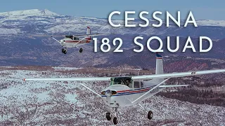 Cessna 182 Squad! Three 182s Flying through the Colorado Mountains