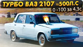 TURBO VAZ 2107 FOR 500 FORCES WHICH GOES 0-100 in 4.3 seconds