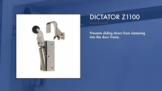Door damper Z1100 for sliding doors | preventing sliding doors from slamming shut
