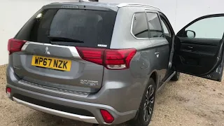 WP67 NZK - Mitsubishi 2.0 Outlander PHEV 4h 4WD Plug-In Hybrid Petrol Automatic Atlantic Grey