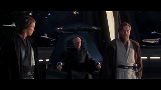 Энакин Скайуокер и Оби-Ван Кеноби против Графа Дуку.Звёздные Войны:Эпизод 3 Месть Ситхов