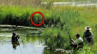 While These Men Were Fishing, a Mysterious Creature Unexpectedly Emerged from the Tall Grass