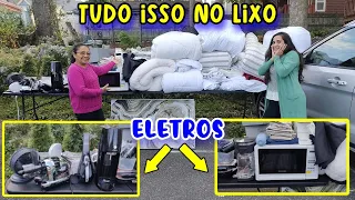 DUMPSTER DIVING O LIXO DE LUXO DOS ESTADOS UNIDOS🤩