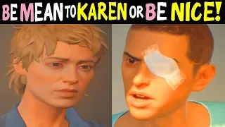 SEAN Being MEAN to KAREN Vs SEAN Being NICE with KAREN - All Outcomes - Life is Strange 2 Episode 4