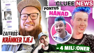 ZAITR0S STORA SKANDAL! #ClueeNews HAMPUS HÅNAR PONTUS RASMUSSON! ANJO Förlorar 4 MILJONER...