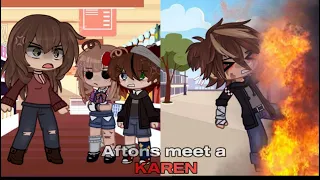 [ Aftons meet a Karen ] || FNaf || gacha ||
