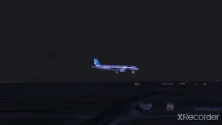 EGYPT AIR A320-200 NIGHT LANDING