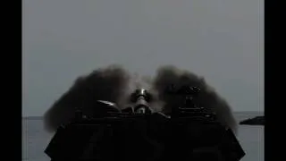 Artillery round 155mm caught on air, slideshow.