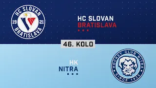 46.kolo HC Slovan Bratislava - HK Nitra HIGHLIGHTS