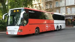 Salida autobuses TMP Bus (Transporte de Murcia y Pedanías) Monbus c/Proclamación Murcia (Agosto 22)