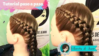 COMO HACER TRENZA INVERTIDA DE RAÍZ PASO A PASO | Secretos de Jeann