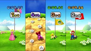 Mario Party 9 Garden Battle - Peach vs Birdo vs Koopa vs Mario