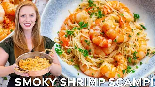 The Best Shrimp Scampi Recipe! | with Smoky Garlic Butter | 15-Minute Dinner