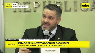 ¿Qué diligencias hizo la Fiscalía ante Colombia para investigar el caso Pecci?