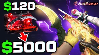 We pulled $5,000 items from virtuoso case on Hellcase!? (Hellcase Promo Code 2024)