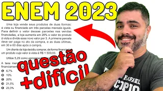 🔥 ENEM 2023 MATEMÁTICA 170: Uma loja vende seus produtos de duas formas JUROS COMPOSTOS FINANCEIRA