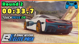 Asphalt 9 Rimac Nevera Elite Prix Round 2 | 6 Star⭐ 00:33.7 Touchdrive | U.S. Midwest Time Travel