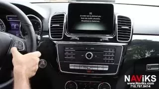 2016 Mercedes Benz GLE Class NAViKS Video In Motion Bypass Enable DVD, USB, SD Card in Motion
