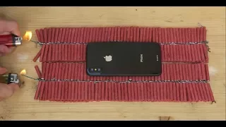 iPhone X vs 1,00,000 Firecrackers Must Watch 😱📱