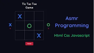 ASMR Programming - Coding-Tic Tac Toe - No Talking