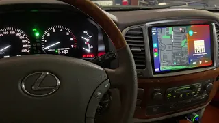 Замена штатной автомагнитолы на магнитолу с CarPlay/Android Auto, установка камеры Lexus LX470